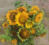 Sunflowers 1999 27x29 Original Painting by Andrei Bogachev - 0