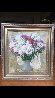 Red And White Bouquet 25x23 Original Painting by Andrei Bogachev - 1