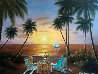 Colors of Twilight 2007 49x61- Huge - Hawaii Original Painting by Sharie Hatchett Bohlmann - 0