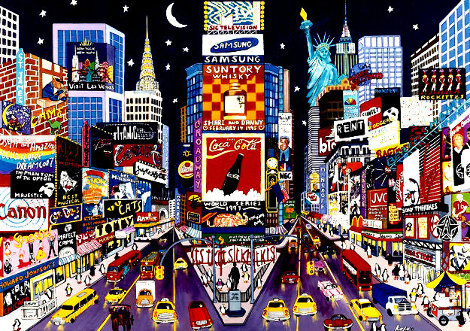 New York Glitter -  Times Square - NYC Limited Edition Print - Sharie Hatchett Bohlmann