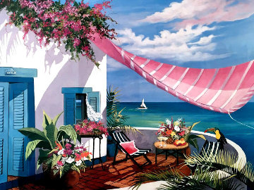 Tropical Afternoon 1990 Limited Edition Print - Shari Hatchett Bohlmann Tropical Afternoon 1990 Limited Edition Print - Shari Hatchett Bohlmann