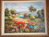 Joyful Afternoon 2006 50x62 Huge Original Painting by Sharie Hatchett Bohlmann - 2 Joyful Afternoon 2006 50x62 Huge Original Painting by Sharie Hatchett Bohlmann - 2