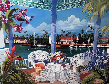 Tropical Hideaway 1990 Limited Edition Print - Shari Hatchett Bohlmann Tropical Hideaway 1990 Limited Edition Print - Shari Hatchett Bohlmann
