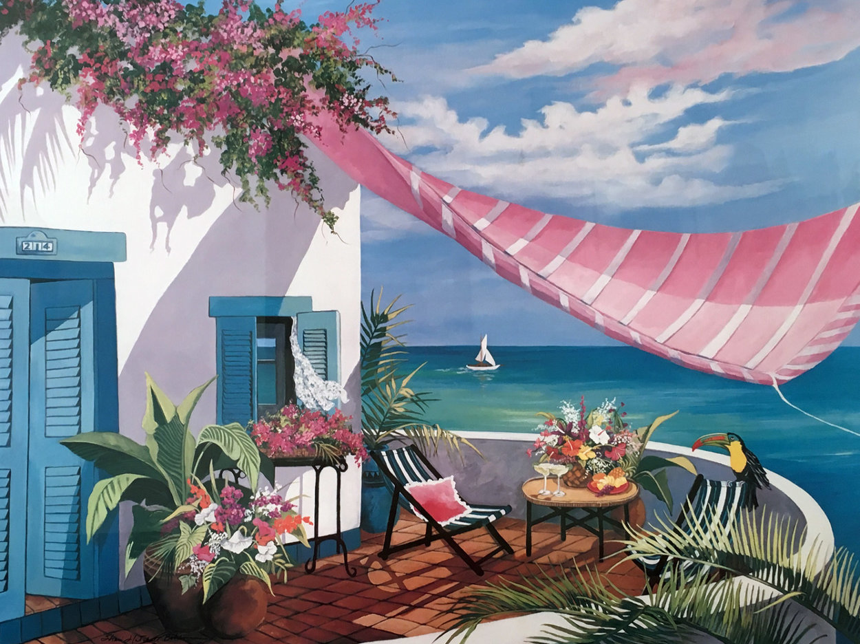 Tropical Afternoon 1990 Limited Edition Print by Sharie Hatchett Bohlmann Tropical Afternoon 1990 Limited Edition Print by Sharie Hatchett Bohlmann