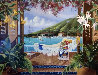 Champagne Wishes 1991 46x58 - Huge - Pioneer Inn Lahaina, Maui, Hawaii Original Painting by Sharie Hatchett Bohlmann - 2