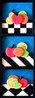 Fruit Trilogy Wood Sculpture Triptych 15 in Sculpture by Alan Boileau - 0