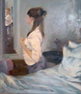 Morning Light 40x34 Super Huge Original Painting - Chen Bolan Morning Light 40x34 Super Huge Original Painting - Chen Bolan