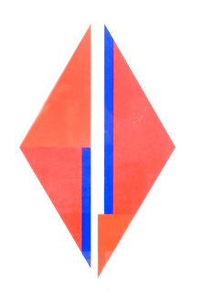 Geometric Composition With Red Diamond AP 1975 Limited Edition Print - Ilya Bolotowsky