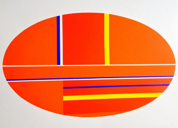 Oval AP 1979 Limited Edition Print - Ilya Bolotowsky Oval AP 1979 Limited Edition Print - Ilya Bolotowsky