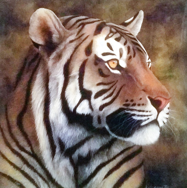 Tiger Portrait AP 2012 Limited Edition Print by Andrew Bone