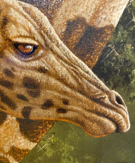 Young Giraffe 2010 25x21 Original Painting - Andrew Bone Young Giraffe 2010 25x21 Original Painting - Andrew Bone