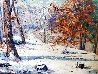 Untitled Winter Landscape 26x30 Original Painting by James King Bonnar - 5