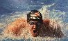 Michael Phelps 29x38 Original Painting by Guido Borelli - 0
