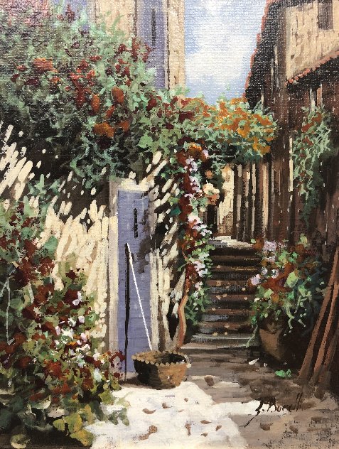 Indaco 16x15 Original Painting by Guido Borelli