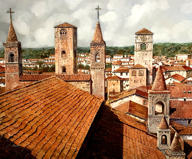 Alba Cityscape by Guido Borelli - For Sale on Art Brokerage