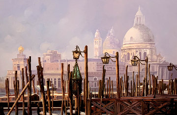 Nella Nebbia 34x46 Original Painting - Guido Borelli Nella Nebbia 34x46 Original Painting - Guido Borelli