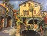 Casa Con Palma 18x22 - Italy Original Painting by Guido Borelli - 2