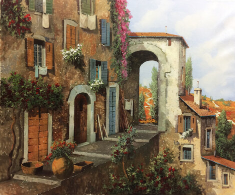Strada Di Collina 22x26 - Italy Original Painting - Guido Borelli