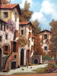 Untitled Painting From Piedmont Area 1999 32x28 Original Painting - Guido Borelli