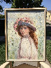 Woman With Hat  24x18 Original Painting by Irene Borg - 2