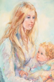 Untitled Portrait 47x37 Super Huge Original Painting - Irene Borg Untitled Portrait 47x37 Super Huge Original Painting - Irene Borg