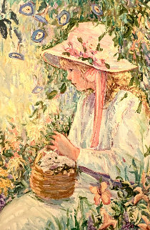 Le Chaton 45x33 Super Huge Original Painting - Irene Borg Le Chaton 45x33 Super Huge Original Painting - Irene Borg