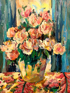 Untitled Still Life 48x38 Super Huge Original Painting - Irene Borg Untitled Still Life 48x38 Super Huge Original Painting - Irene Borg