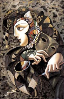 Comedie 43x31 Original Painting - Misha Borisoff Comedie 43x31 Original Painting - Misha Borisoff