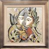 Love Two 41x41 Original Painting by Misha Borisoff - 1 Love Two 41x41 Original Painting by Misha Borisoff - 1