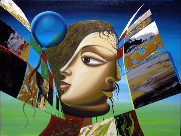 Of One Mind 30x40 Original Painting by Misha Borisoff Of One Mind 30x40 Original Painting by Misha Borisoff