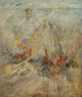 Mystical Birth 2005 56x66 Huge Original Painting - Daniel Bottero Mystical Birth 2005 56x66 Huge Original Painting - Daniel Bottero