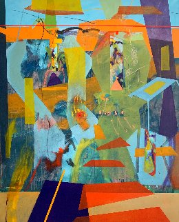 Encuentro Astral 2012 67x55 Huge Original Painting - Daniel Bottero Encuentro Astral 2012 67x55 Huge Original Painting - Daniel Bottero