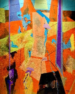 Conexión Alquímica III 2012 32x26 Original Painting - Daniel Bottero Conexión Alquímica III 2012 32x26 Original Painting - Daniel Bottero