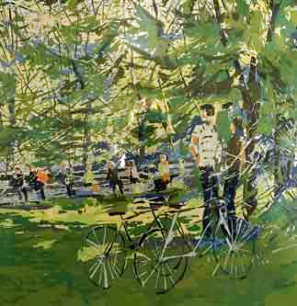 Summer Day in the Park - Huge Limited Edition Print by Italo Botti