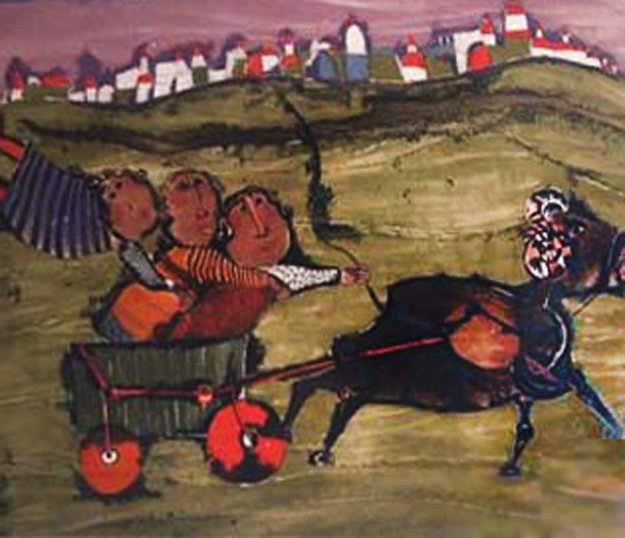 Charette Le Chevre Limited Edition Print by Graciela Rodo Boulanger Charette Le Chevre Limited Edition Print by Graciela Rodo Boulanger