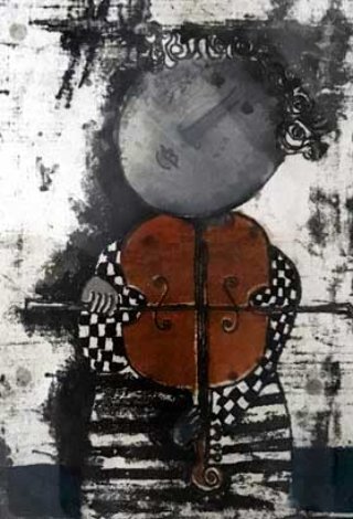 Le Violin 1975 Limited Edition Print - Graciela Rodo Boulanger