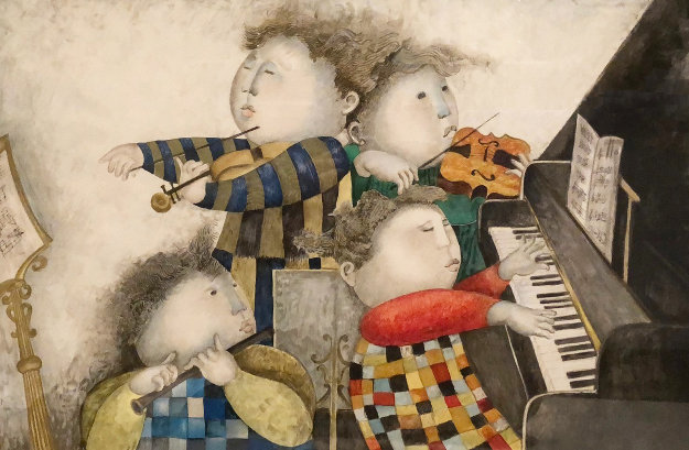 Piano Concerto 1996 Limited Edition Print by Graciela Rodo Boulanger Piano Concerto 1996 Limited Edition Print by Graciela Rodo Boulanger