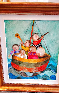 Water Music 2002 30x28 Original Painting - Graciela Rodo Boulanger Water Music 2002 30x28 Original Painting - Graciela Rodo Boulanger