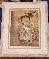 Boy With Bird 1970 Limited Edition Print by Graciela Rodo Boulanger - 1 Boy With Bird 1970 Limited Edition Print by Graciela Rodo Boulanger - 1