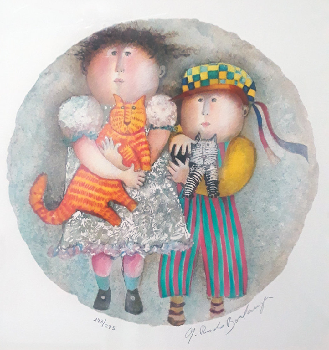 Deux Chat 2002 Limited Edition Print by Graciela Rodo Boulanger