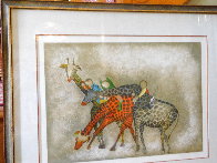Giraffes 1980 Limited Edition Print by Graciela Rodo Boulanger - 2 Giraffes 1980 Limited Edition Print by Graciela Rodo Boulanger - 2