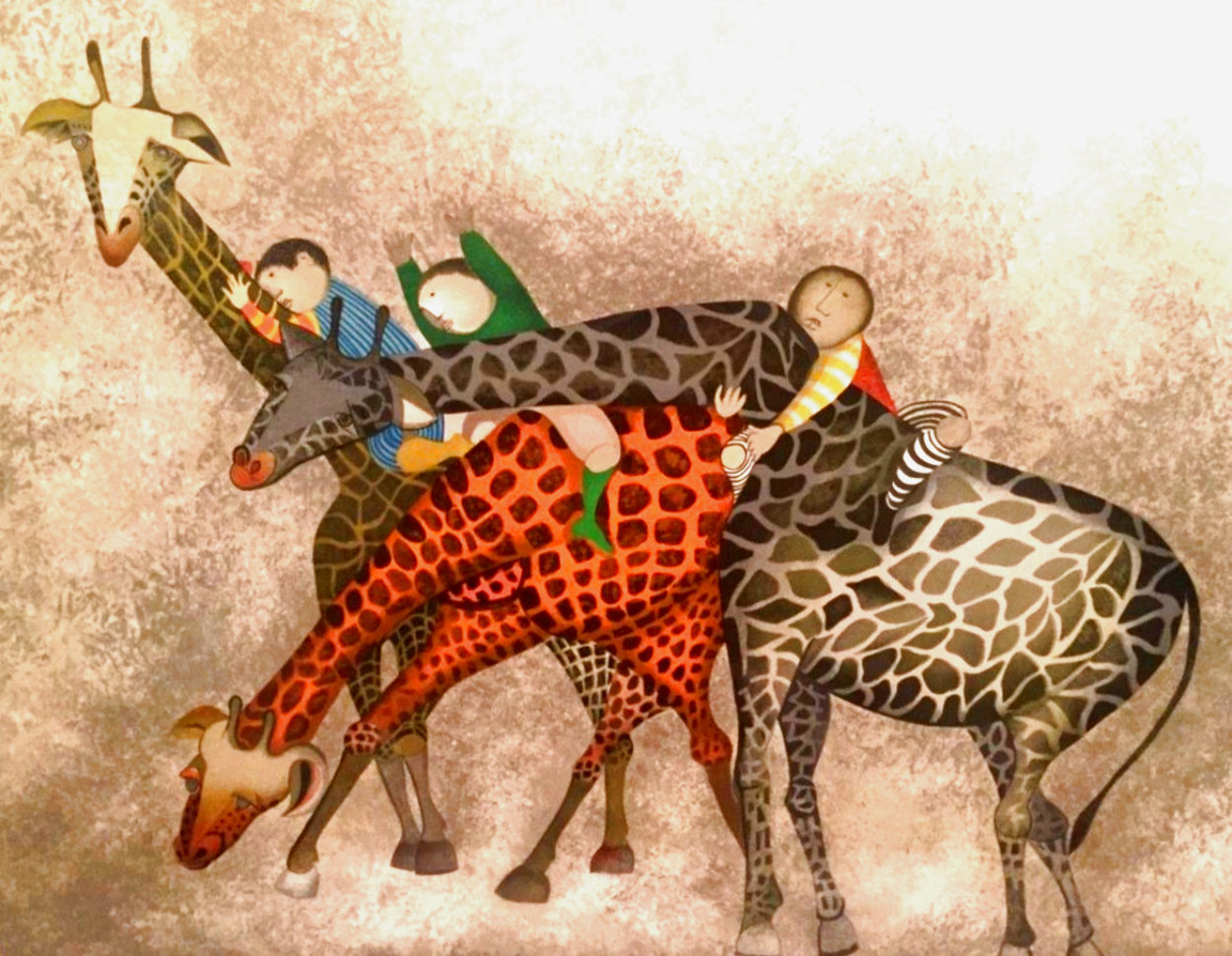 Giraffes 1980 Limited Edition Print by Graciela Rodo Boulanger Giraffes 1980 Limited Edition Print by Graciela Rodo Boulanger