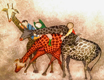 Giraffes 1980 Limited Edition Print - Graciela Rodo Boulanger