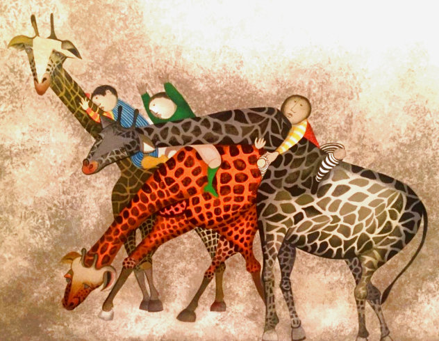Giraffes 1980 Limited Edition Print by Graciela Rodo Boulanger