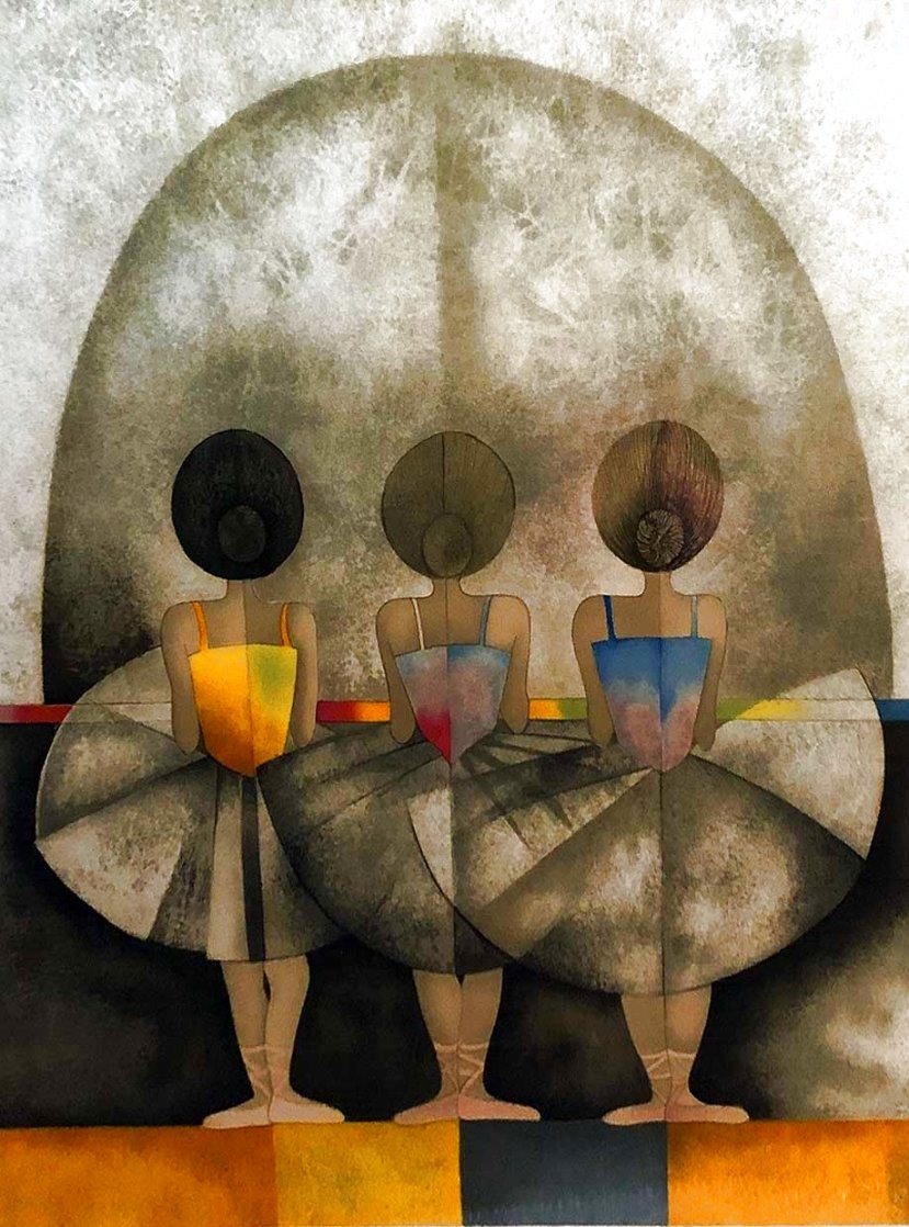 Les Petit Rats: Three Ballerinas Limited Edition Print by Graciela Rodo Boulanger