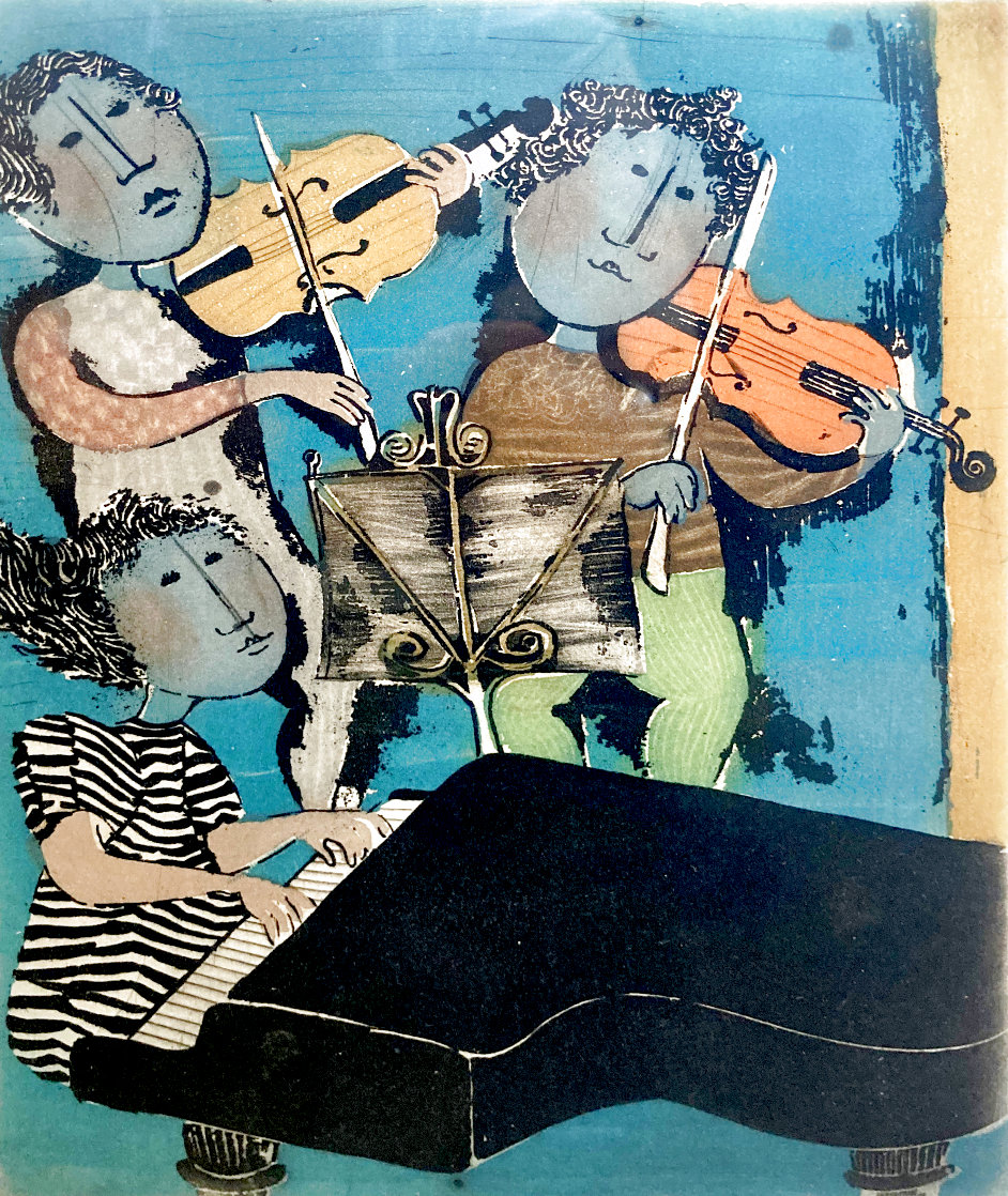Musique de Chambre 1972 - Huge - Early  Limited Edition Print by Graciela Rodo Boulanger