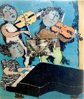 Musique de Chambre 1972 - Huge - Early  Limited Edition Print - Graciela Rodo Boulanger