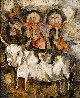La Vache Blanche1965 29x24 Original Painting by Graciela Rodo Boulanger - 0
