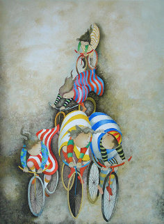 Promenade En Bicyclette 1980 Limited Edition Print - Graciela Rodo Boulanger Promenade En Bicyclette 1980 Limited Edition Print - Graciela Rodo Boulanger