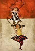 Two Girls Jumping Rope Limited Edition Print by Graciela Rodo Boulanger - 0 Two Girls Jumping Rope Limited Edition Print by Graciela Rodo Boulanger - 0